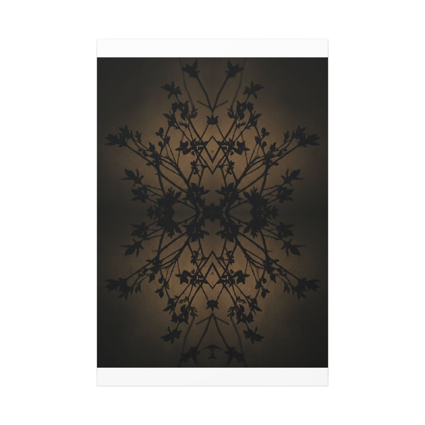 Golden Hour Shadow Play Canvas Art - Dark Japandi Seijaku