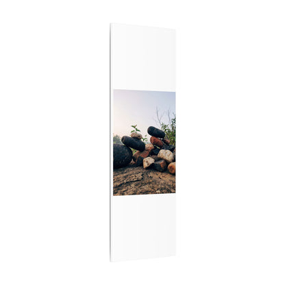 River Stones Canvas Art | Spring Kintsugi Broken Beauty Art
