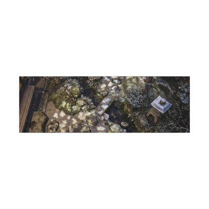 Moonlit Garden Japanese Pattern Canvas Art | Elegant Japandi Art