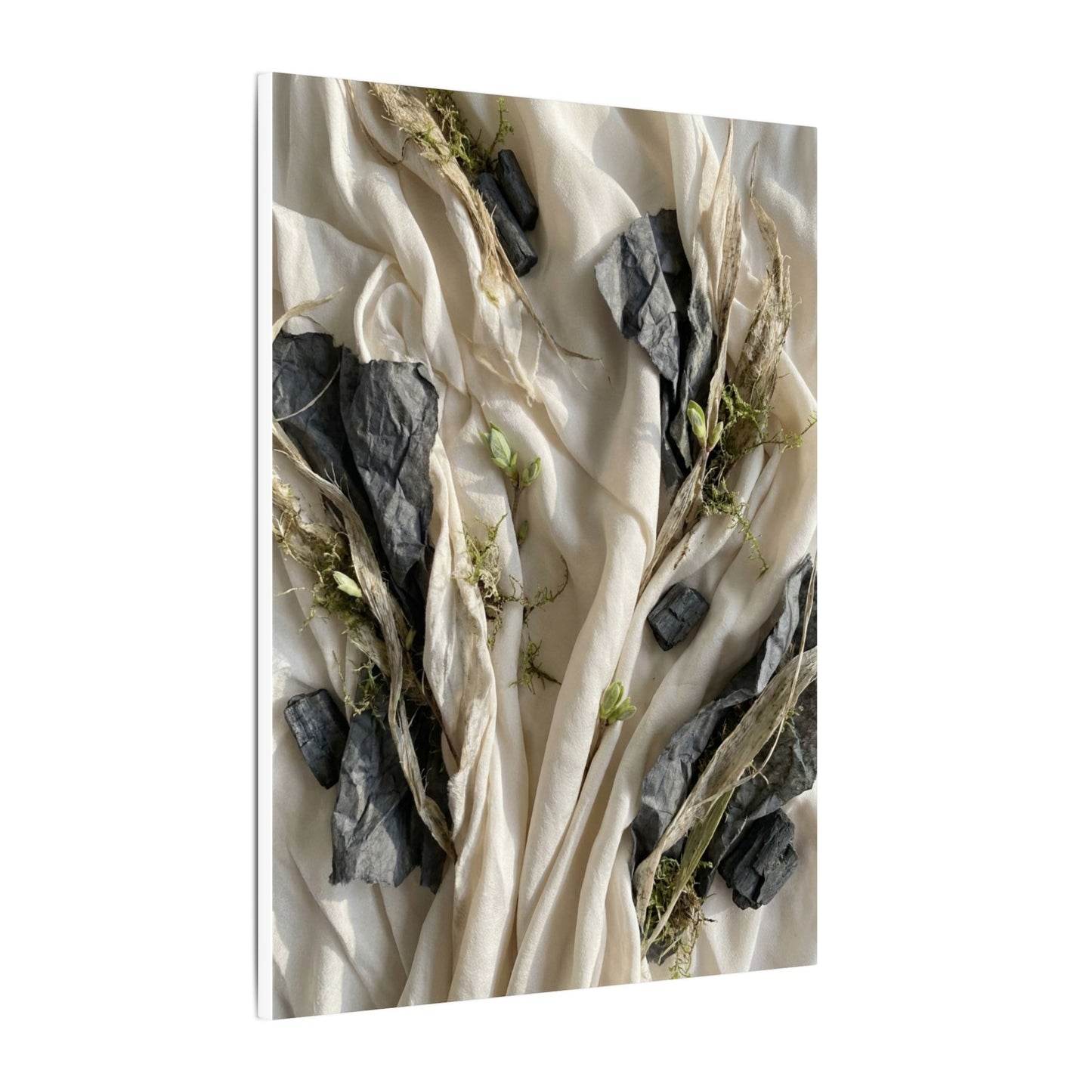 Spring Silk Drape Texture Canvas Art | Warm Decor