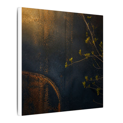 Spring Rust Patina Dark Texture Canvas Art | Moody Decor