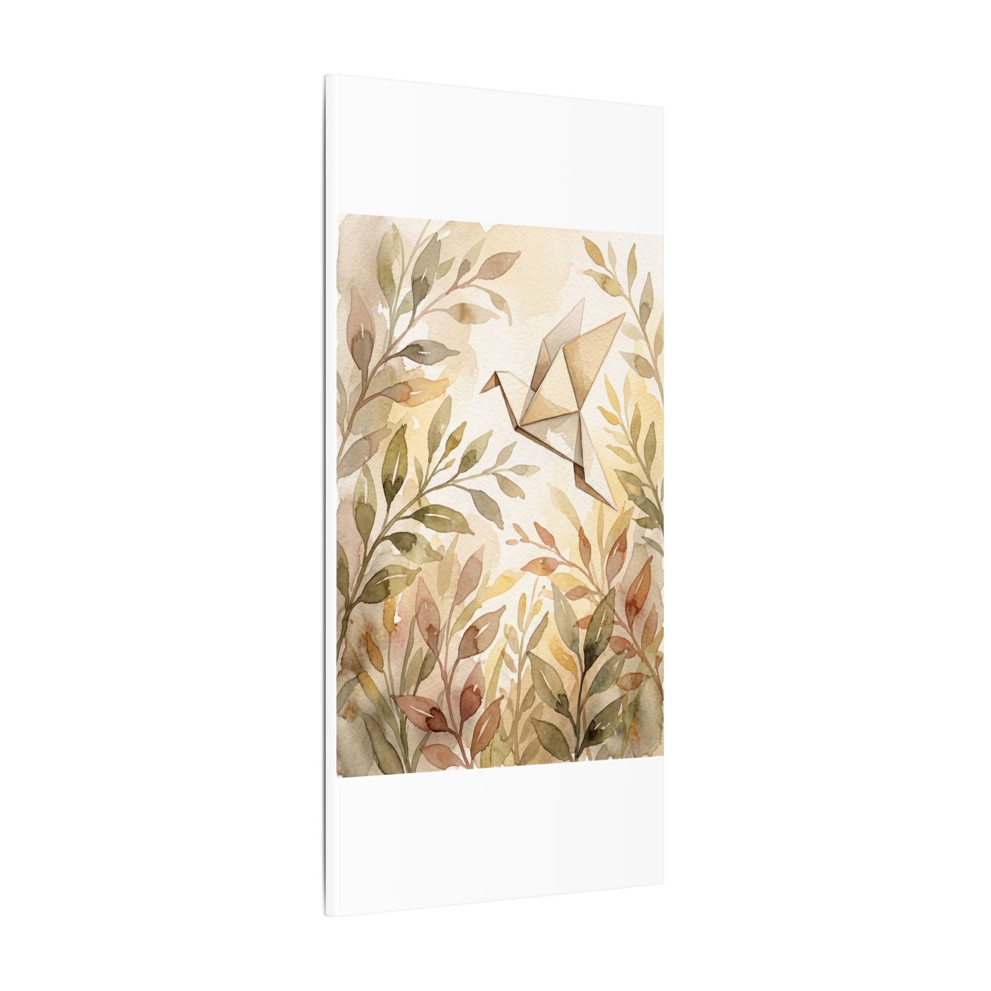 Fukinsei Paper Fold Canvas Art - Japandi Watercolor