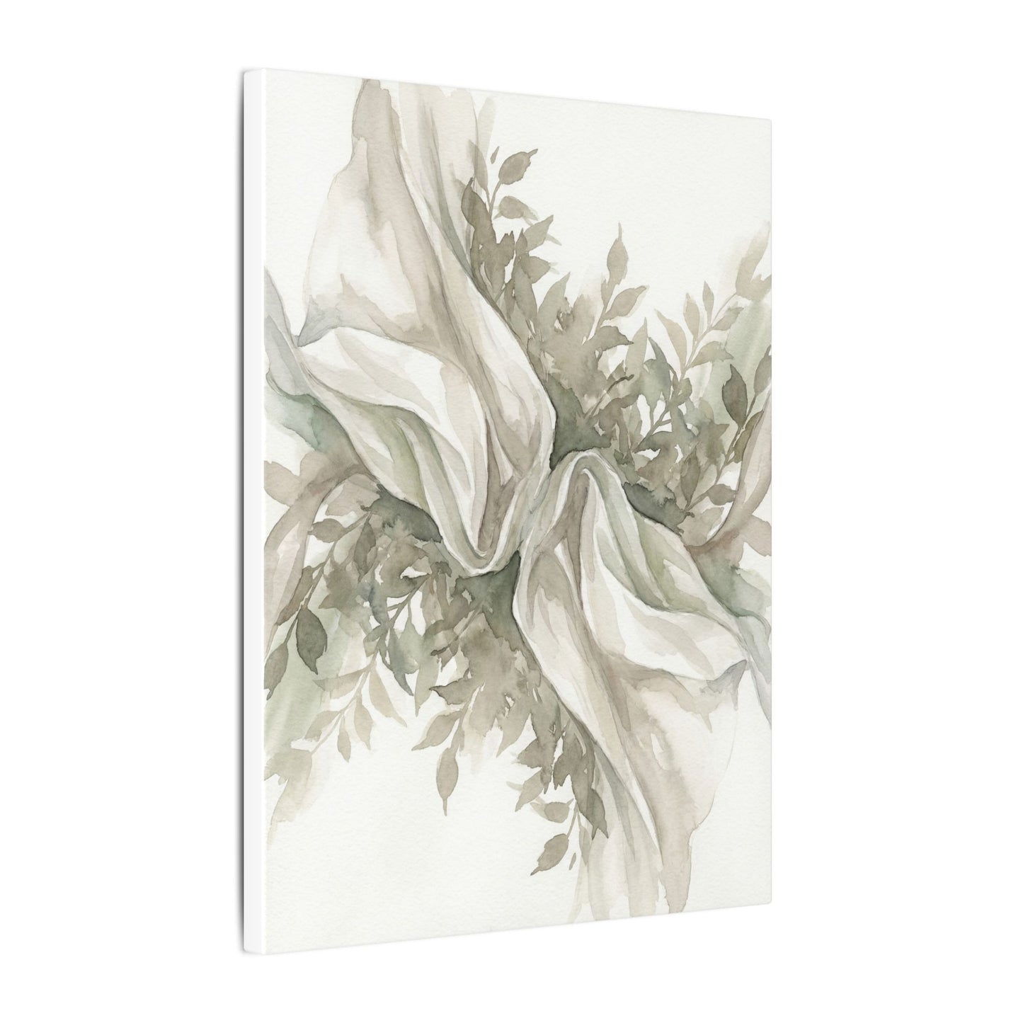 Summer Silk Drape Watercolor Canvas Art | Cozy Decor