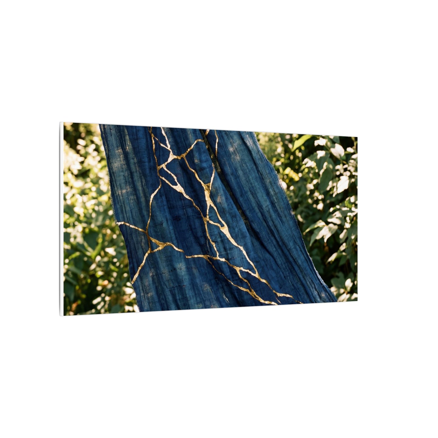 Resilient Silk Drape Canvas Art - Gold Repair Kintsugi