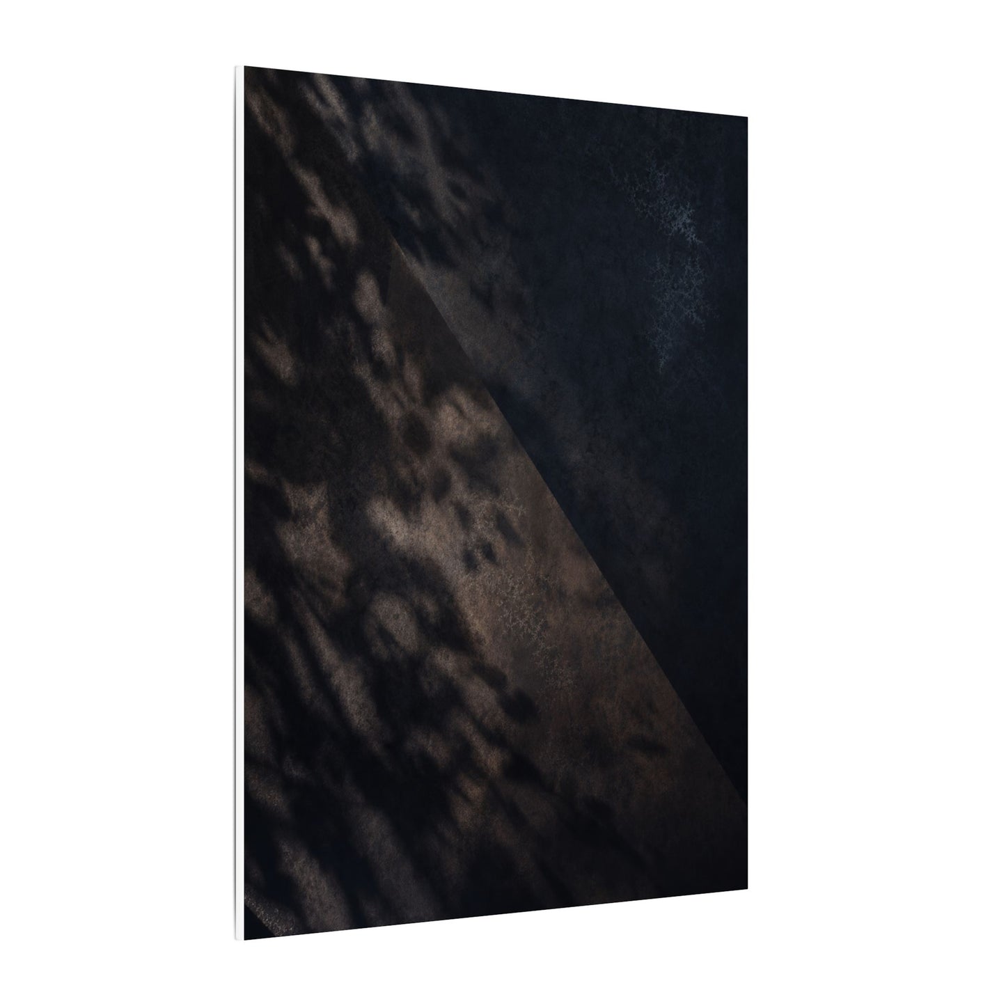 Shadow Play Winter Canvas Art | Dark Japandi Moody Design