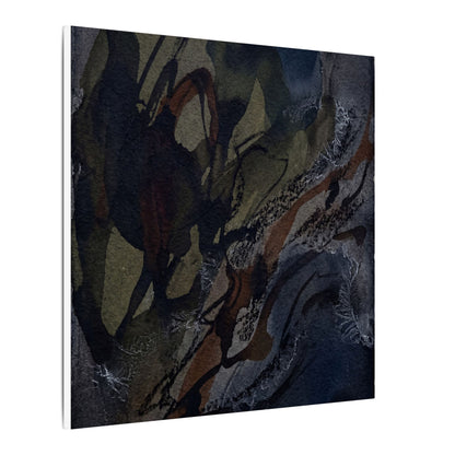 Shadow Play Winter Canvas Art | Dark Japandi Luxurious Design