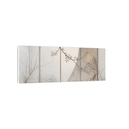 Winter Shoji Screen Japanese Pattern Canvas Art | Elegant Decor