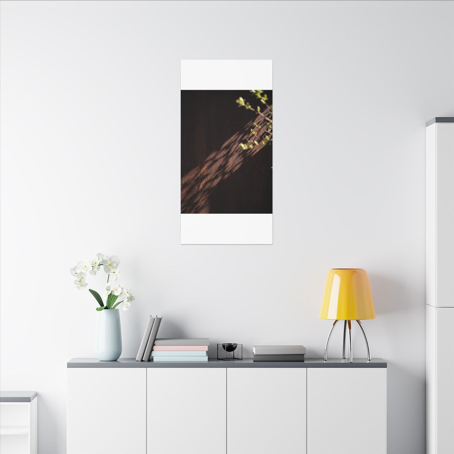 Rust Patina Moody Minimal Canvas Art | Sophisticated Dark Japandi Art