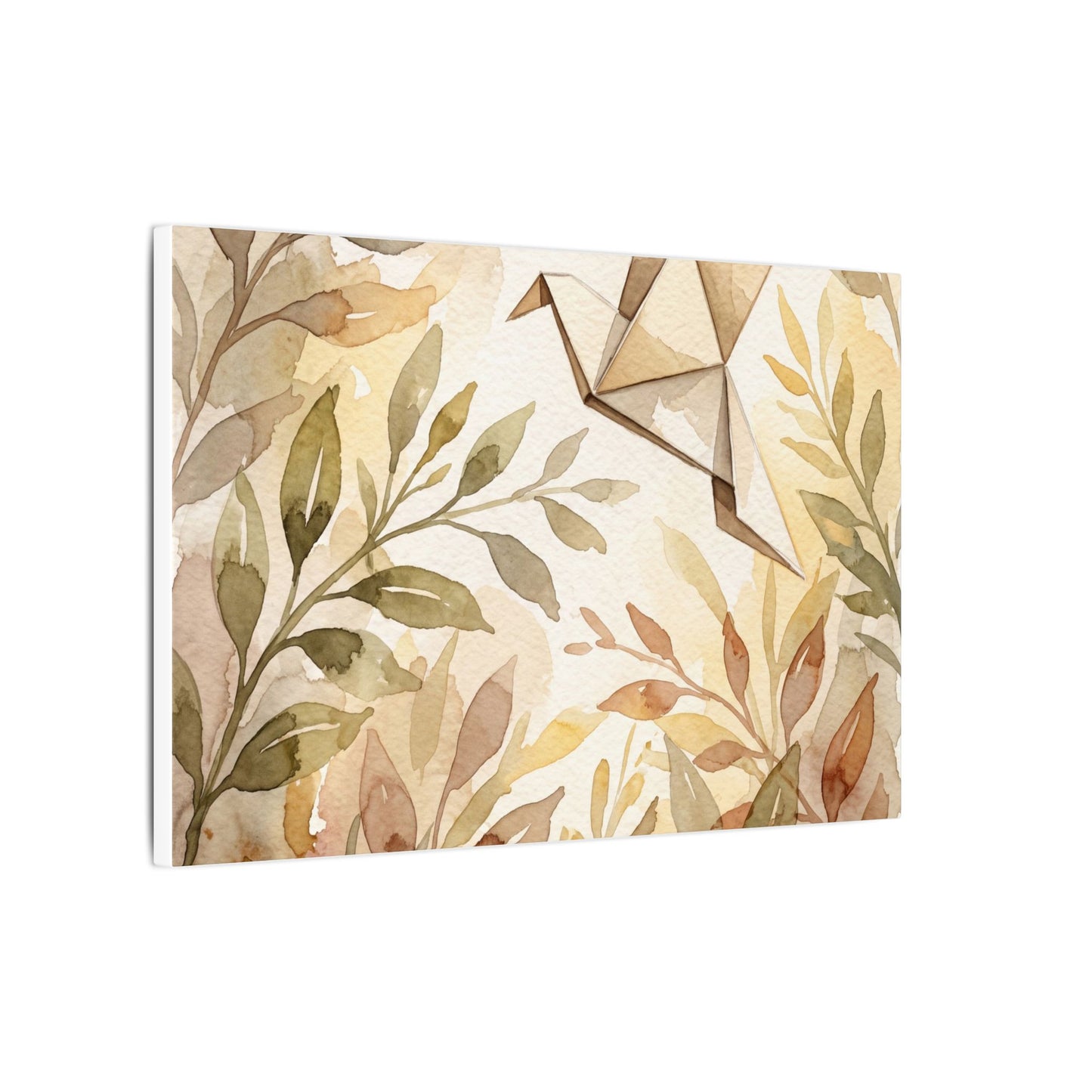 Fukinsei Paper Fold Canvas Art - Japandi Watercolor