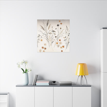 Dawn Dried Flowers Canvas Art - Japandi Kanso