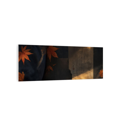 Autumn Silk Drape Shadow Zen Canvas Art | Bold Decor