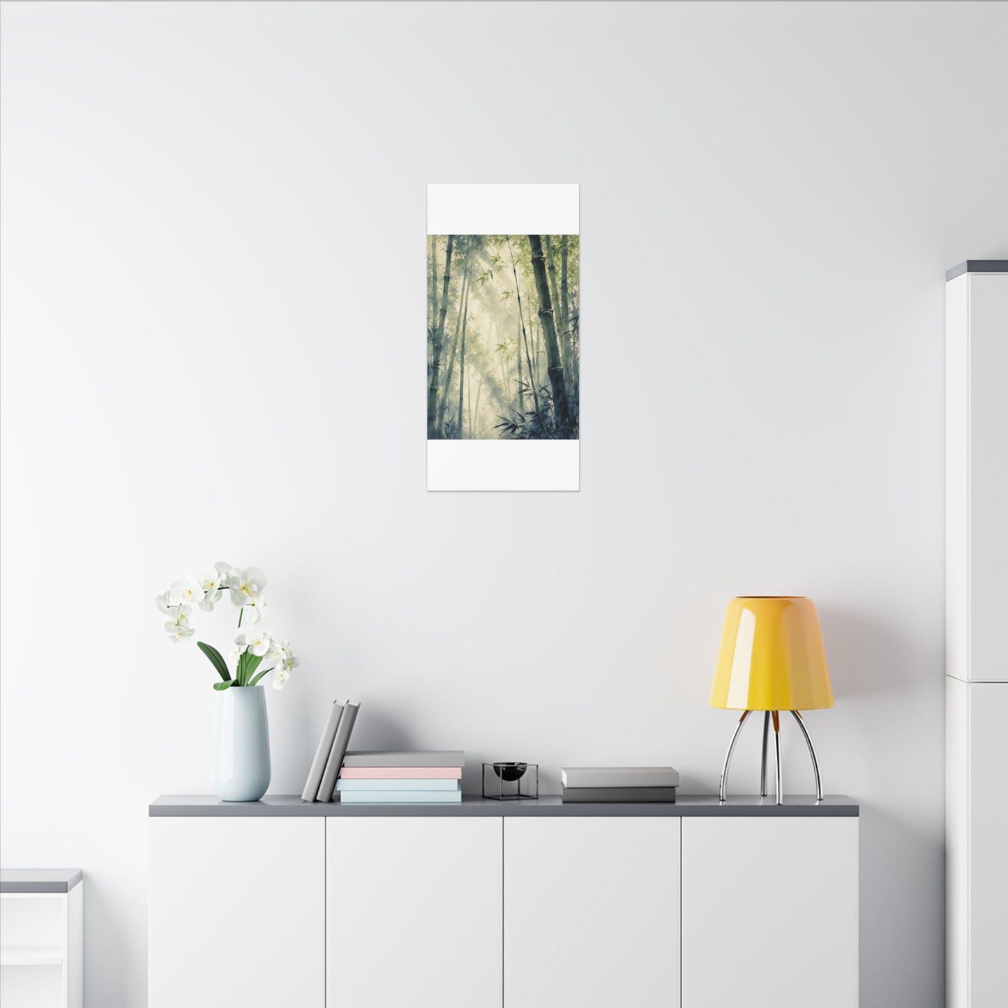 Bamboo Grove Spring Canvas Art | Zen Serene Design