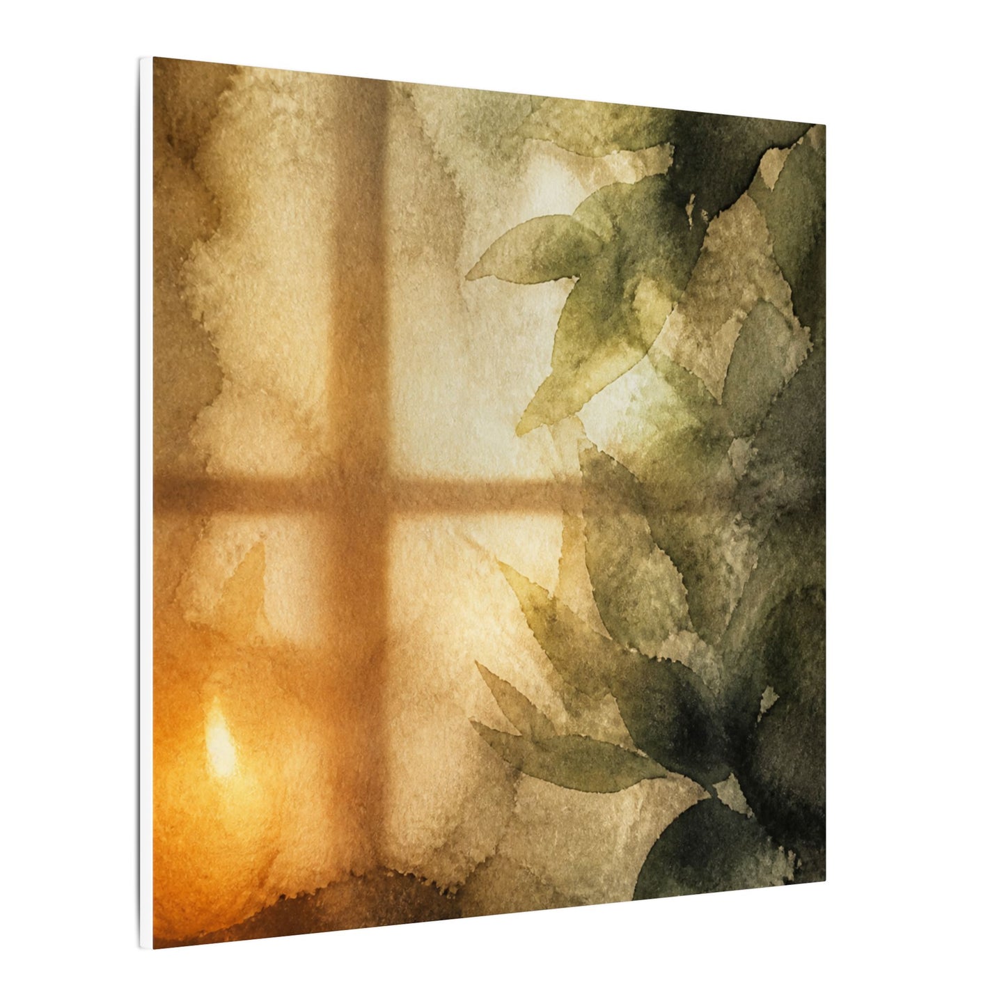 Cozy Shoji Screen Canvas Art - Watercolor Japandi