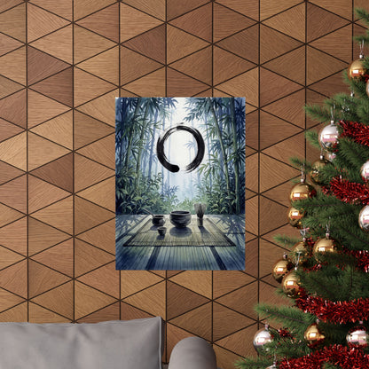 Summer Tea Ceremony Enso Wall Art Print | Peaceful Decor