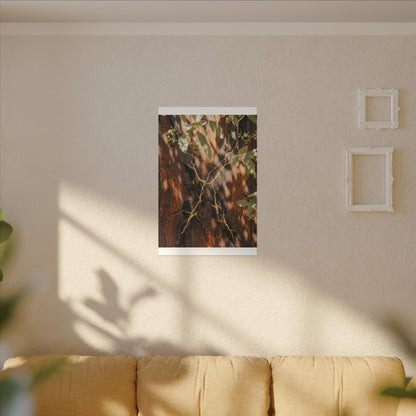 Kanso Rust Patina Canvas Art - Kintsugi Gold Vein