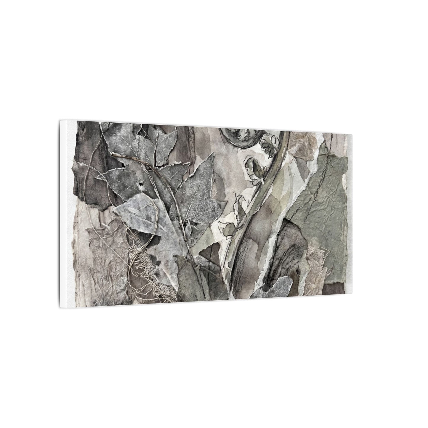 Japandi Fern Unfurling in Overcast | Texture Canvas Art