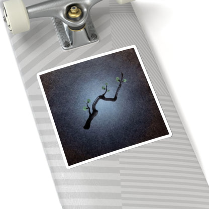 Bold Ink Brushstroke Sticker - Moody Minimal Dark Japandi Art Print