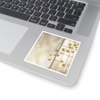 Shoji Screen Autumn Sticker | Japandi Elegant Design