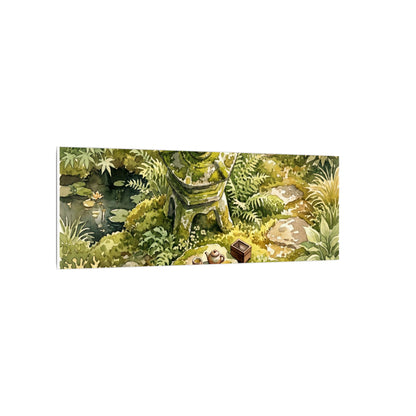 Datsuzoku Stone Lantern Canvas Art - Japandi Watercolor