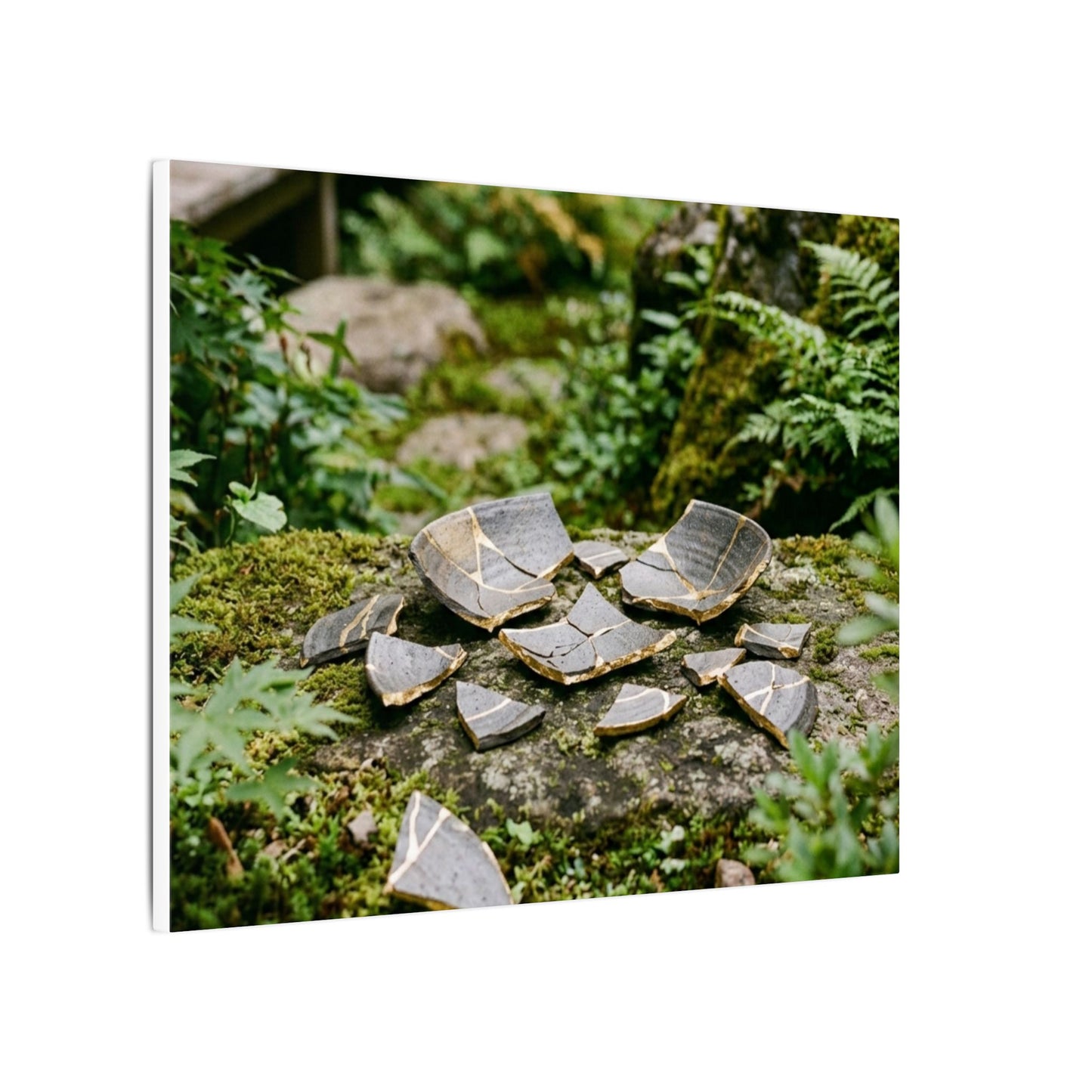Summer Broken Pottery Gold Repair Canvas Art | Resilient Decor