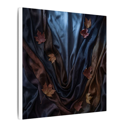 Silk Drape Canvas Art | Autumn Dark Japandi Moody Minimal Art