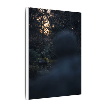Spring Stone Lantern Moody Minimal Canvas Art | Bold Decor