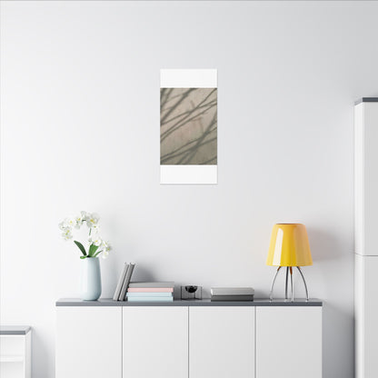 Shadow Play Japanese Pattern Canvas Art | Warm Japandi Art