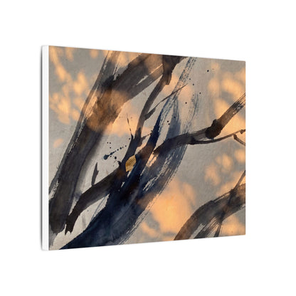 Datsuzoku Ink Brushstroke Canvas Art - Dark Japandi Shadow Zen