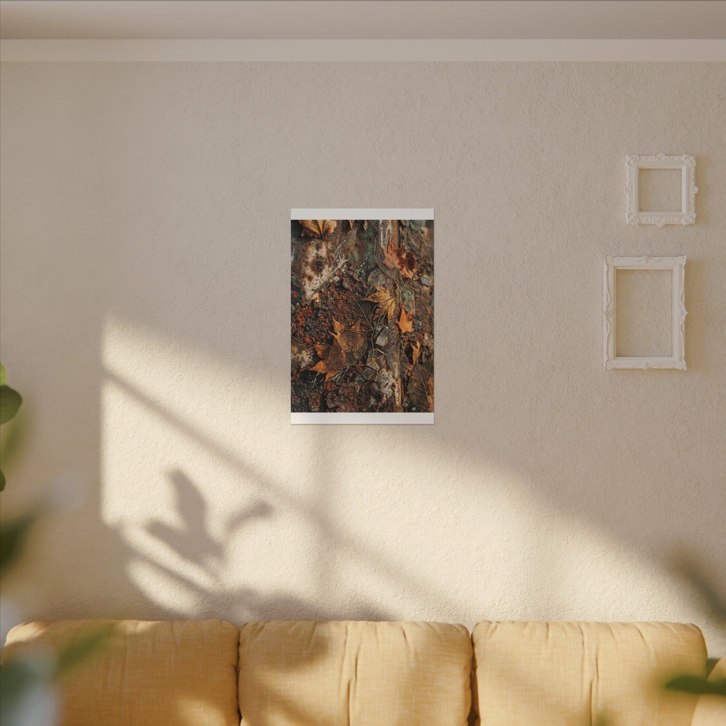 Rust Patina Canvas Art | Autumn Japandi Texture Art
