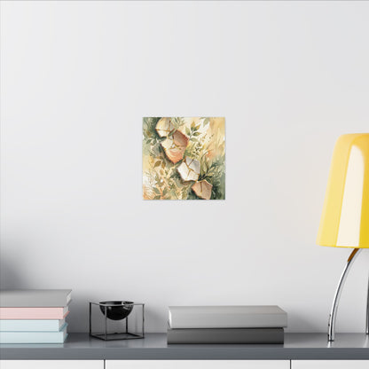 Japandi Broken Pottery in Golden Hour | Watercolor Canvas Art