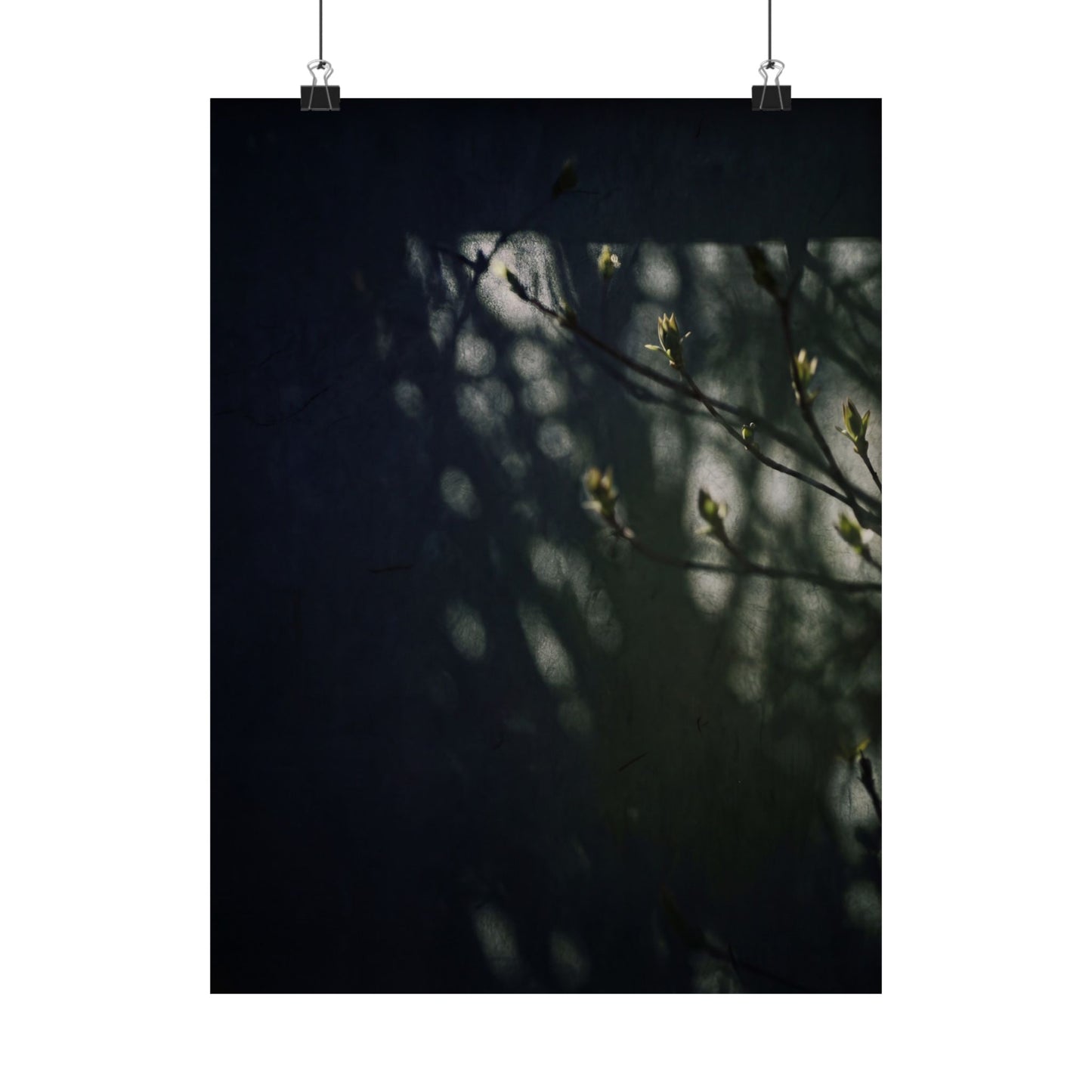 Shoji Screen Wall Art Print | Spring Dark Japandi Moody Minimal Art Art Print