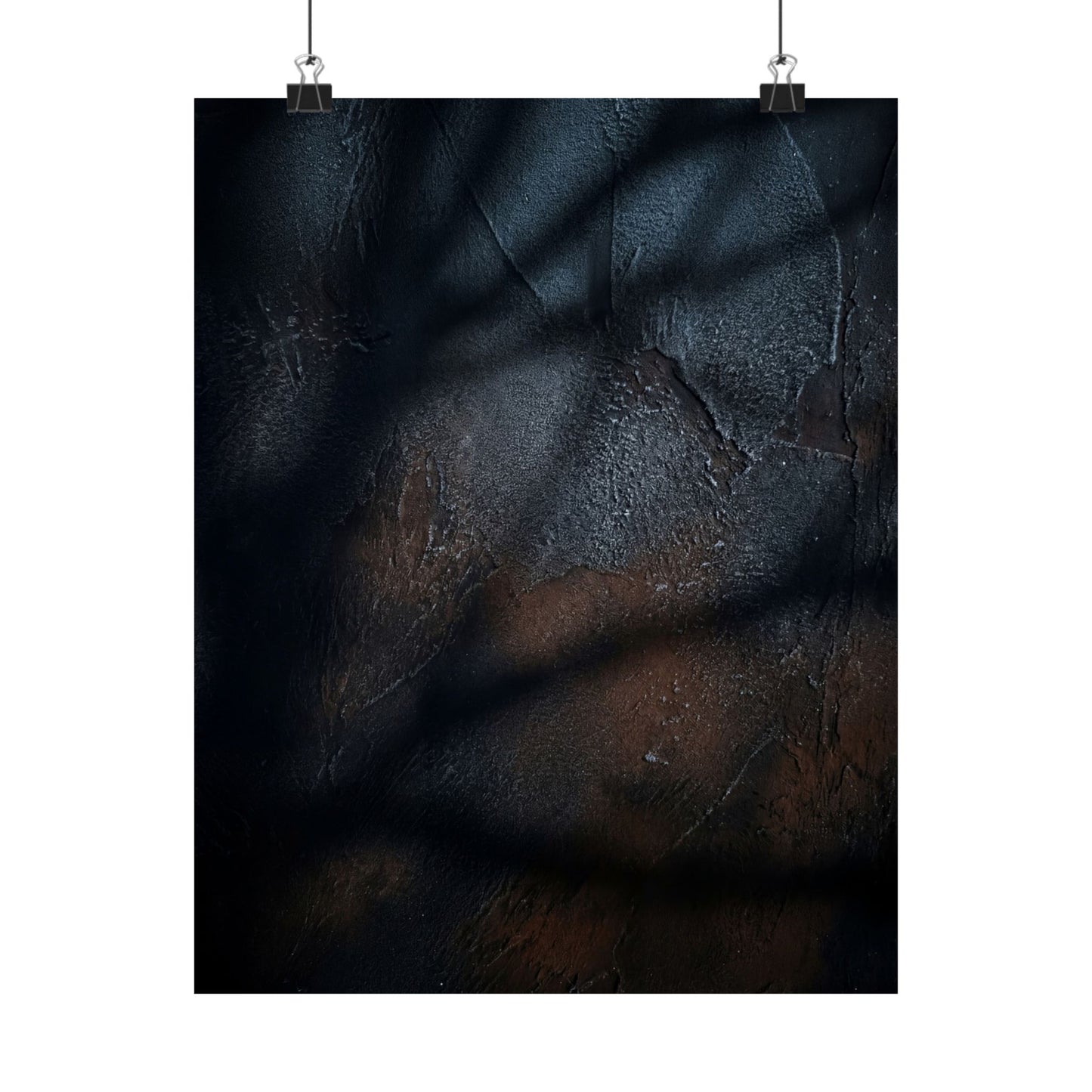 Shadow Play Wall Art Print | Winter Dark Japandi Moody Minimal Art Art Print
