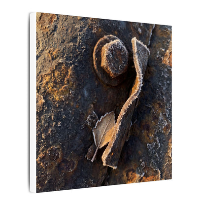 Moody Rust Patina Canvas Art - Moody Minimal Dark Japandi