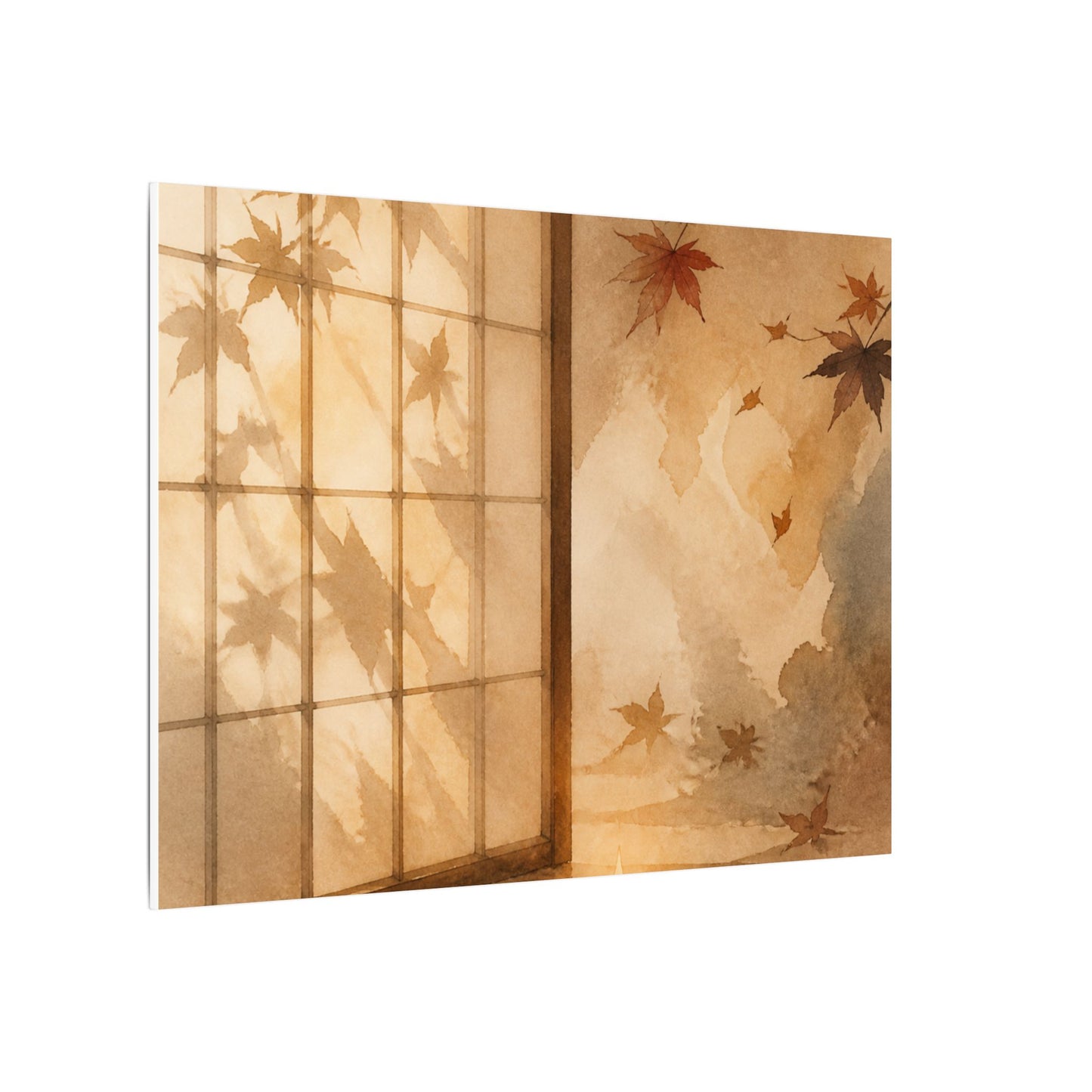 Candlelight Shoji Screen Canvas Art - Japandi Ma