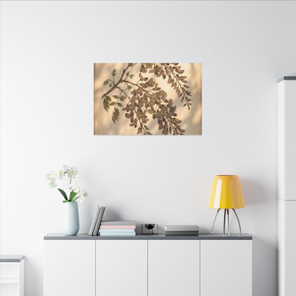 Spring Wisteria Herbarium Canvas Art | Earthy Decor