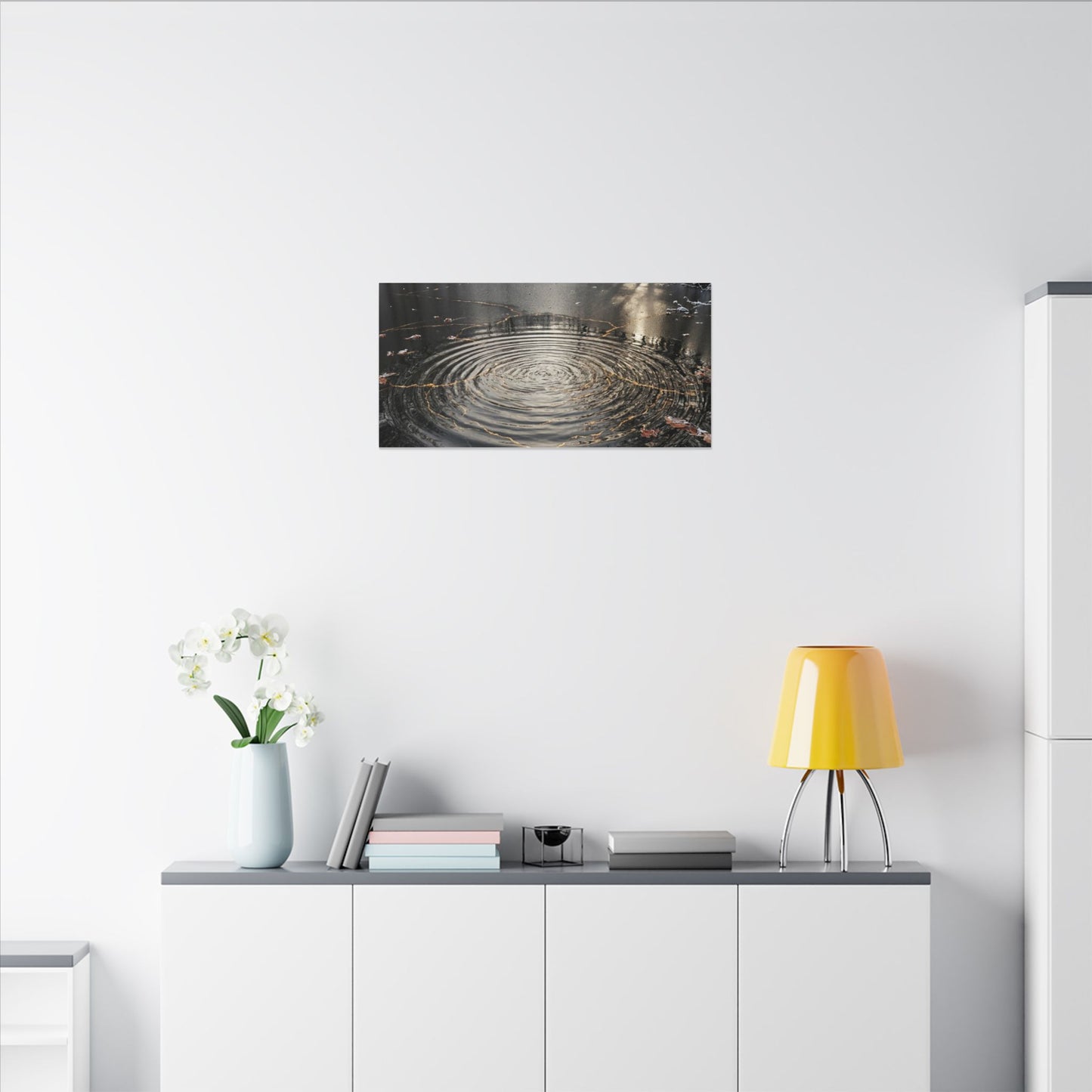 Water Ripple Broken Beauty Canvas Art | Artful Kintsugi Art