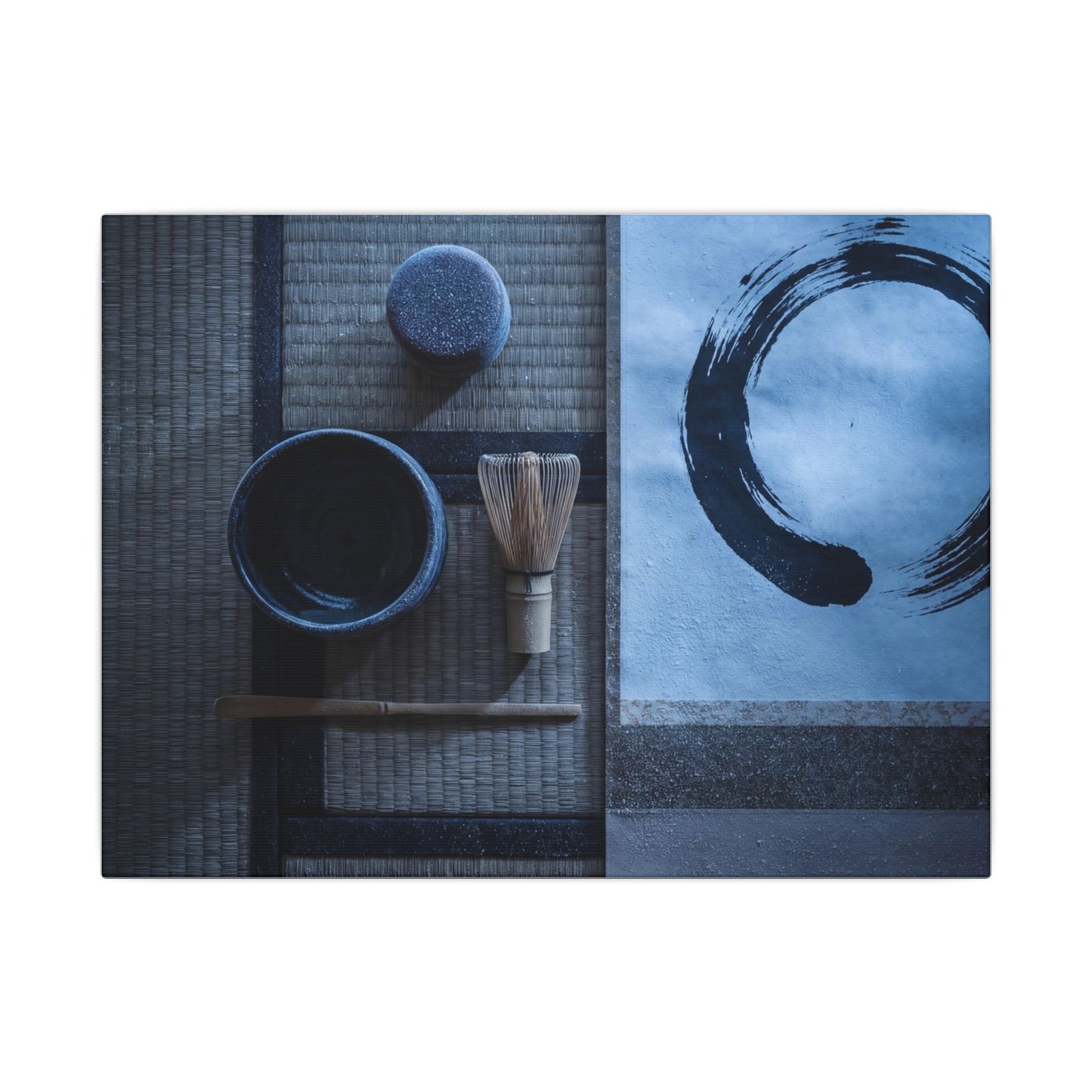 Tea Ceremony Enso Canvas Art | Calm Zen Art