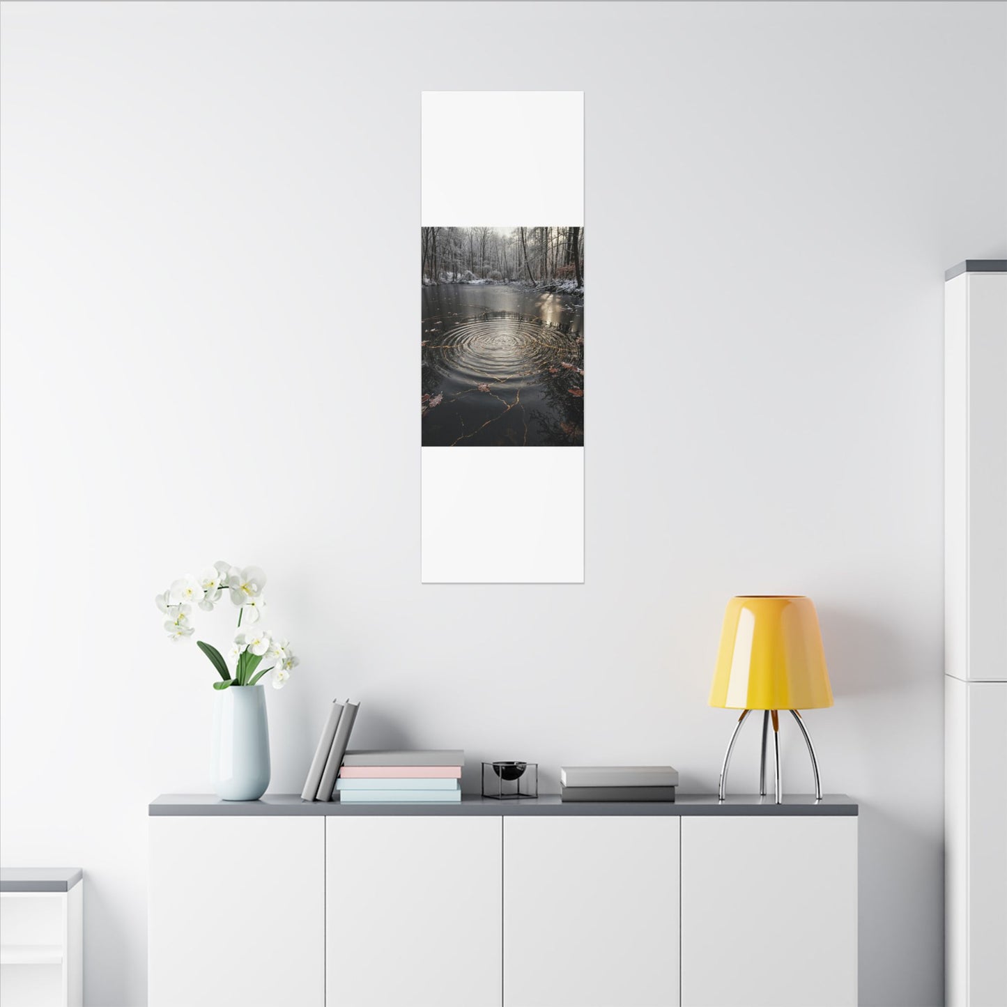 Water Ripple Broken Beauty Canvas Art | Artful Kintsugi Art