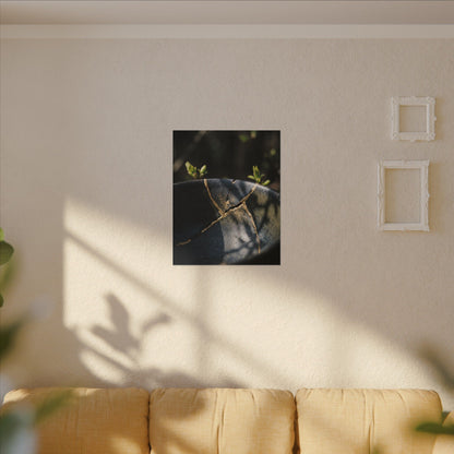 Seijaku Broken Pottery Canvas Art - Dark Japandi Shadow Zen