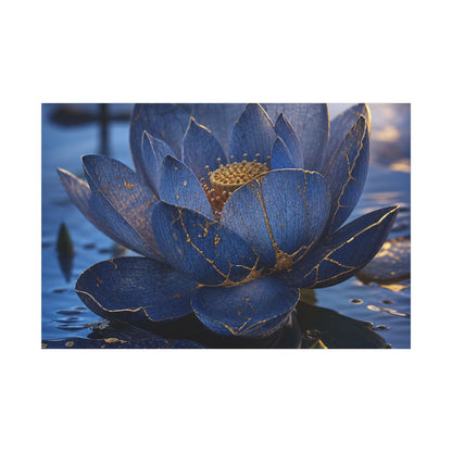 Kintsugi Lotus Flower in Dawn | Broken Beauty Canvas Art
