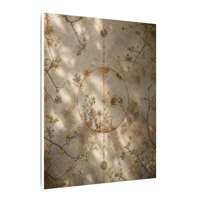 Japandi Rust Patina in Dappled | Japanese Pattern Canvas Art