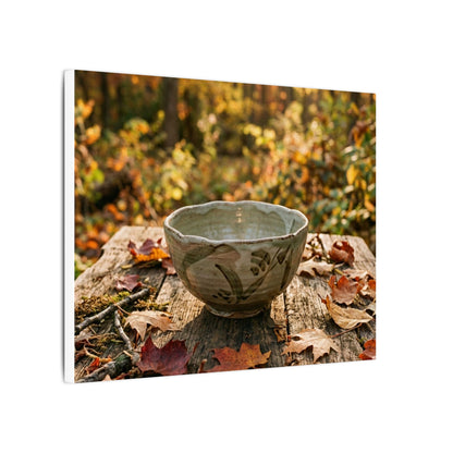 Golden Hour Ceramic Bowl Canvas Art - Japandi Fukinsei