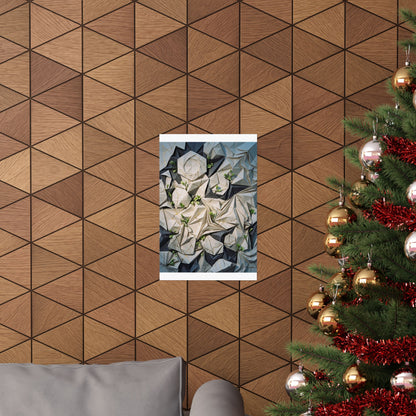 Paper Fold Gold Vein Wall Art Print | Resilient Kintsugi Art