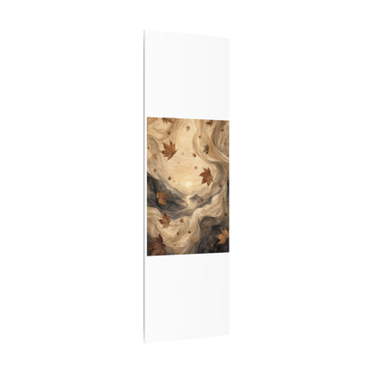 Autumn Silk Drape Watercolor Canvas Art | Earthy Decor