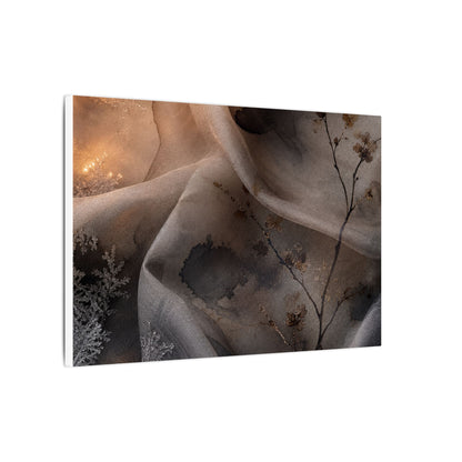 Japandi Silk Drape in Candlelight | Watercolor Canvas Art