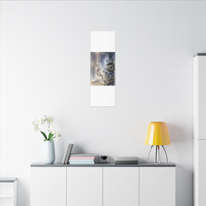Incense Smoke Summer Canvas Art | Japandi Cozy Design