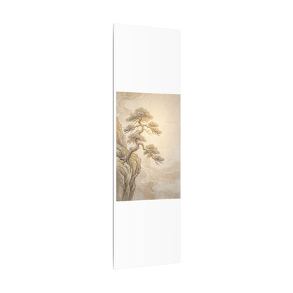Winter Pine Tree Japanese Pattern Canvas Art | Elegant Decor