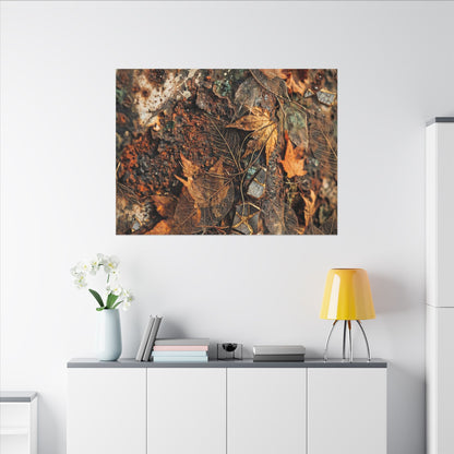 Rust Patina Canvas Art | Autumn Japandi Texture Art
