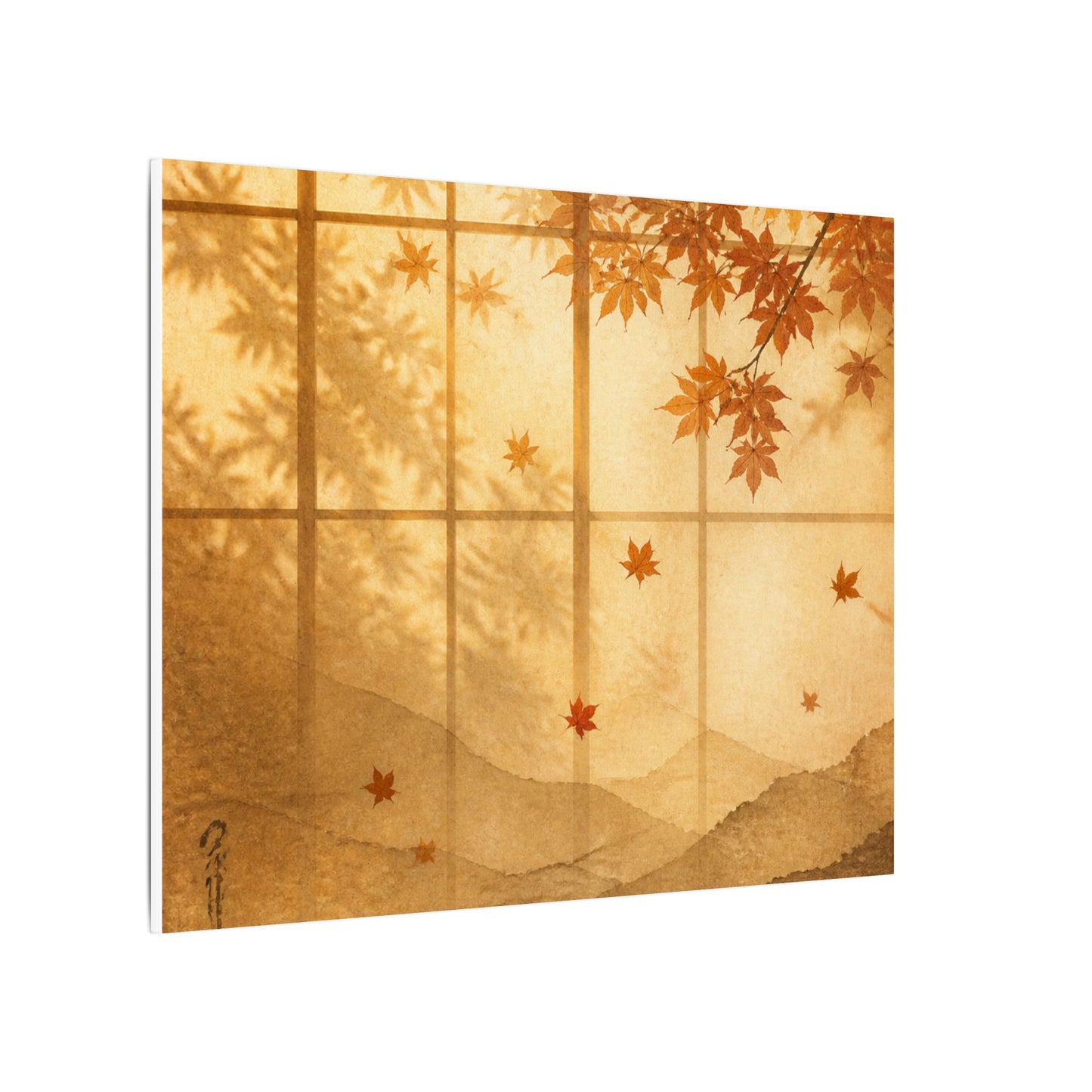 Shoji Screen Texture Canvas Art | Earthy Japandi Art