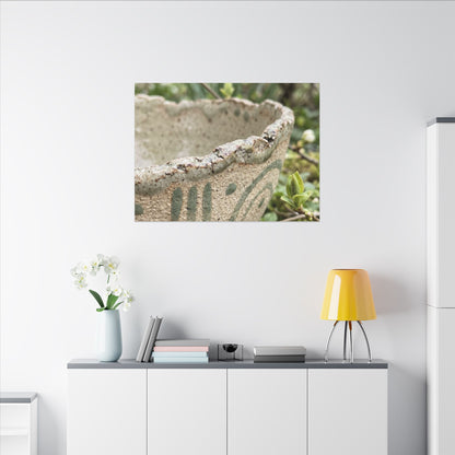 Elegant Ceramic Bowl Canvas Art - Japanese Pattern Japandi